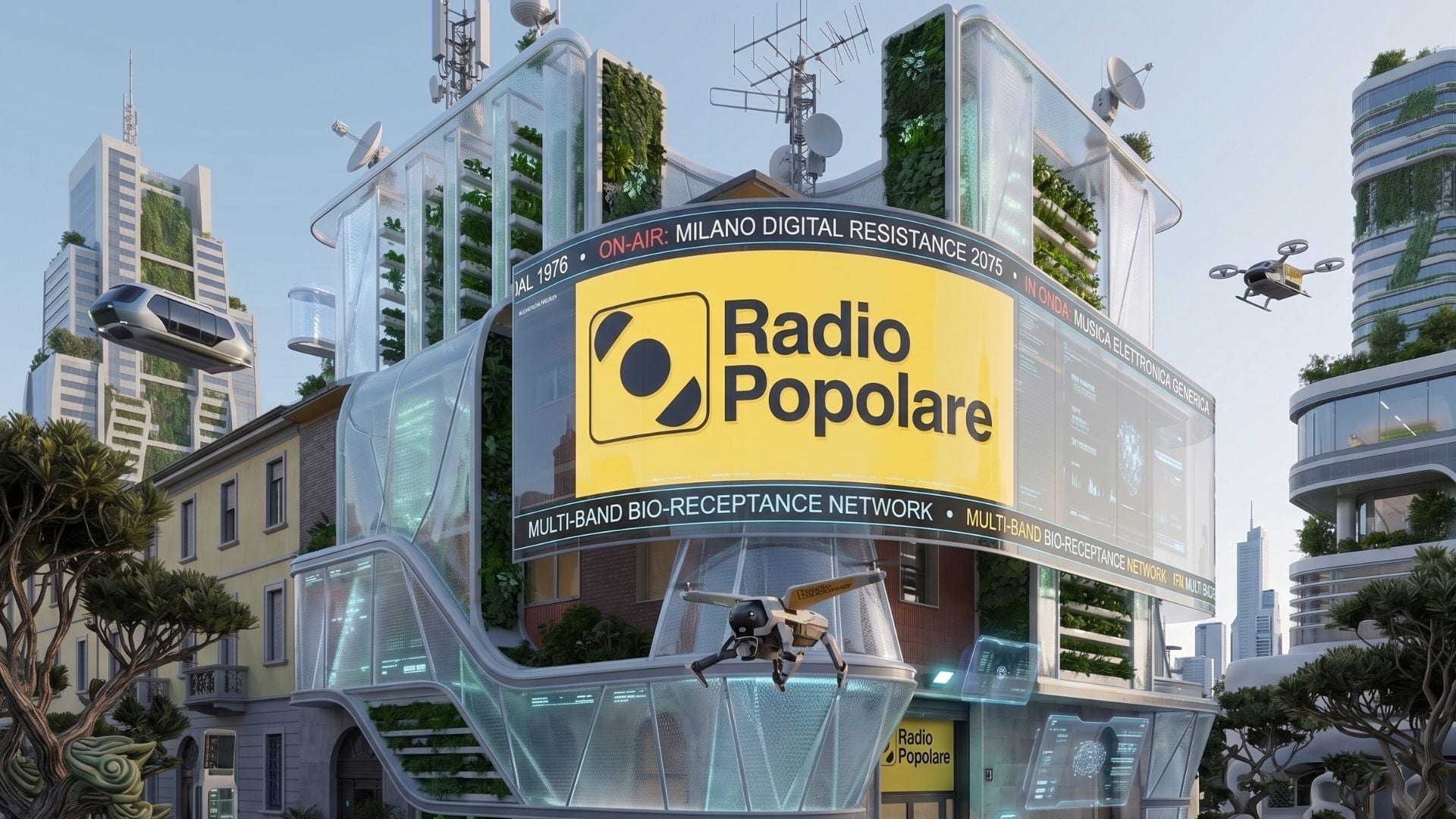 Sede ipotetica di Radio Popolare, 2075